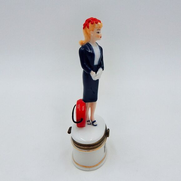Commuter Barbie (1959-1960) Trinket Hinge Box 2000 Shoes Midwest Of Cannon Falls - Picture 4 of 9
